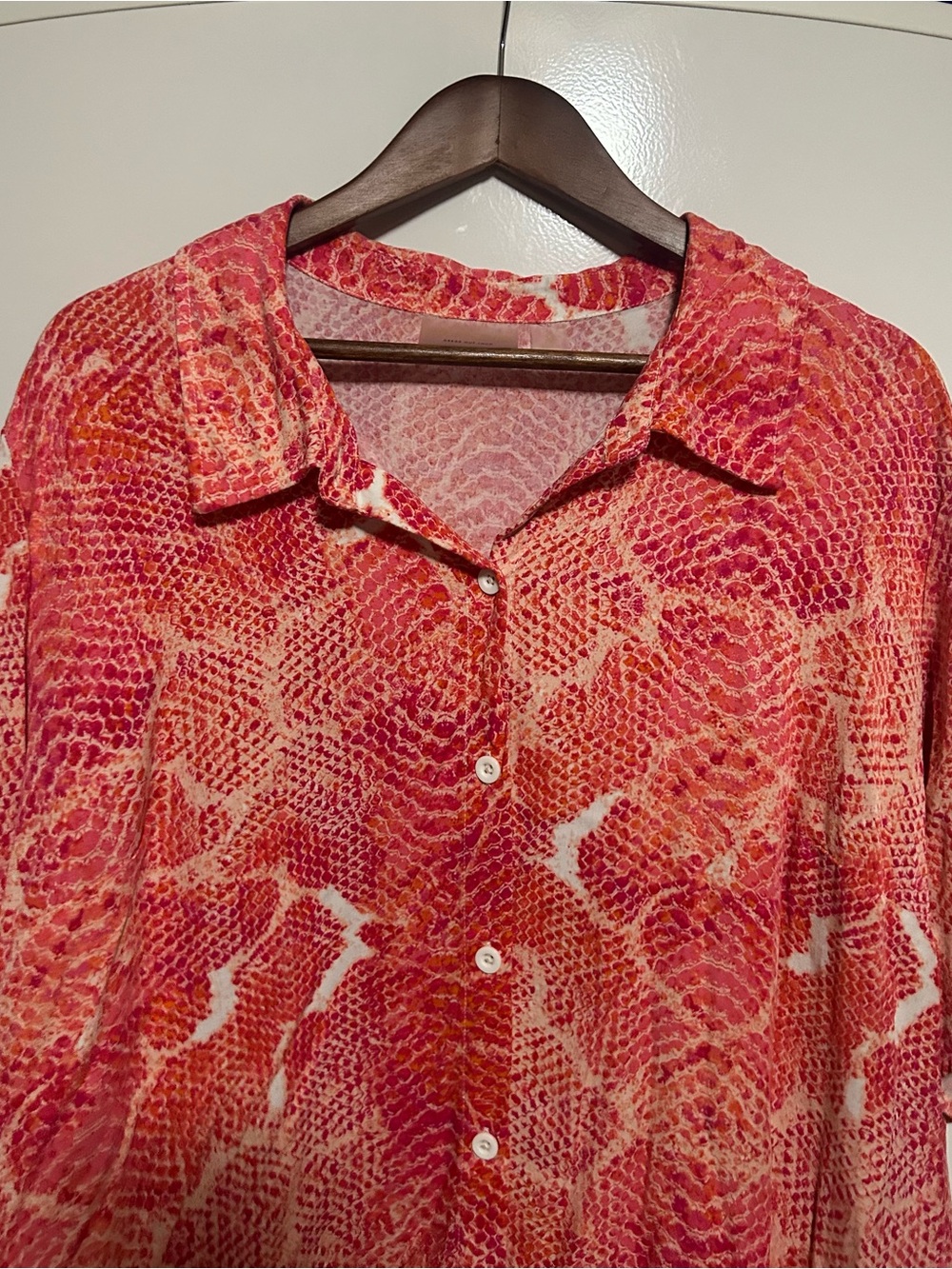 Brandis Dress Out Loud Women's Top Sz 3x Serving the Curvy Bestie Pink Orange